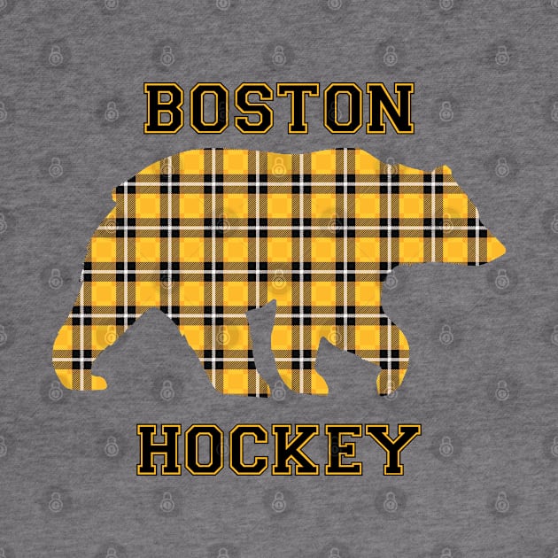 Plaid Boston Hockey by Designs by Dro